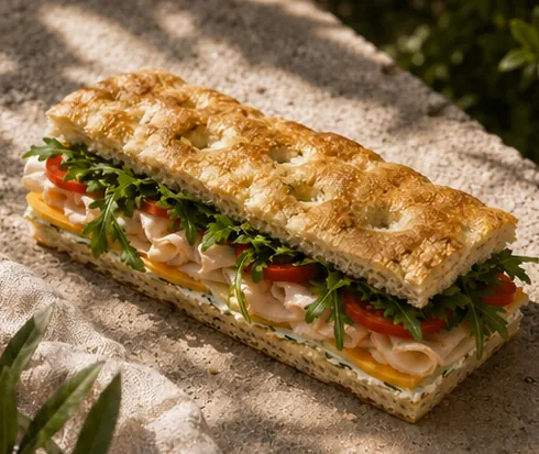 Hindi Fümeli Focaccia Sandviç